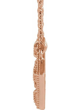 14K White Gold Vintage-Inspired Geometric 16