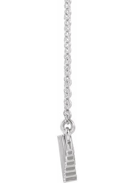 14K White Gold Geometric 16