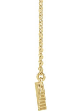 14K White Gold Geometric 16