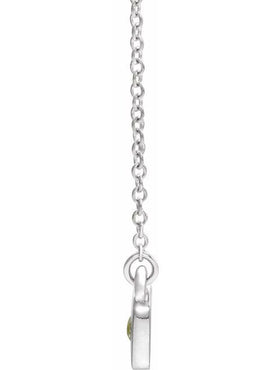 14K White Gold .03 CTW Natural Diamond Heart 16