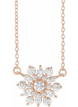 14K White Gold 1/2 CTW Natural Diamond Vintage-Inspired 16