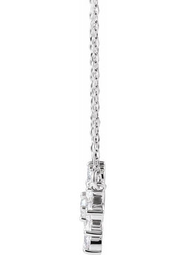 14K White Gold 1/2 CTW Natural Diamond Vintage-Inspired 16