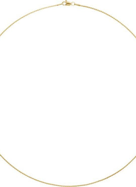 14K White Gold Recycled Metal 1 mm Wheat Chain by the Inch