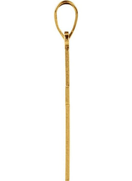 14K Yellow Gold 29.4x13.8 mm Cross Pendant