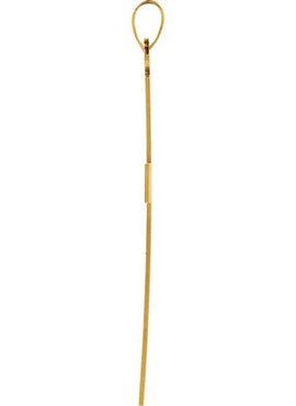 14K Yellow Gold 29.4x13.8 mm Cross Pendant