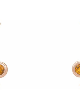 14K Yellow Gold Natural White Sapphire Ear Climbers