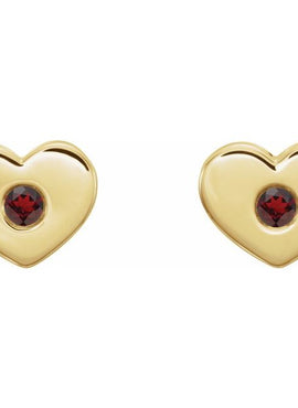 14K White Gold .06 CTW Natural Diamond Heart Earrings