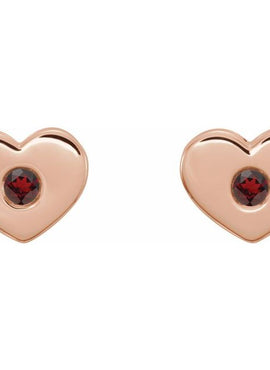 14K White Gold .06 CTW Natural Diamond Heart Earrings