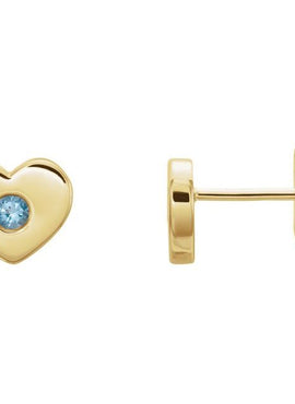 14K White Gold .06 CTW Natural Diamond Heart Earrings