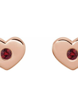 14K White Gold .06 CTW Natural Diamond Heart Earrings