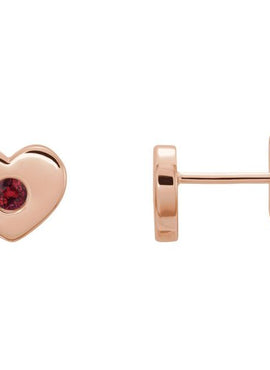 14K White Gold .06 CTW Natural Diamond Heart Earrings