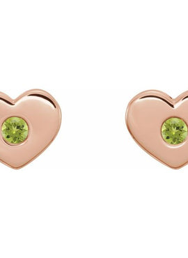 14K White Gold .06 CTW Natural Diamond Heart Earrings