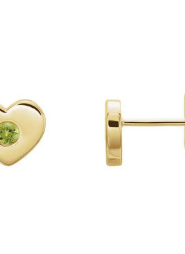14K White Gold .06 CTW Natural Diamond Heart Earrings