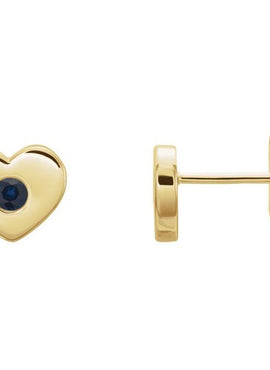 14K White Gold .06 CTW Natural Diamond Heart Earrings