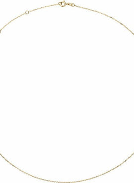 14K White Gold 1 mm Adjustable Diamond-Cut Cable 16-18