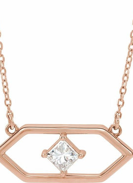 14K White Gold 1/4 CTW Natural Diamond Geometric 16