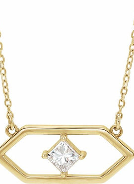14K White Gold 1/4 CTW Natural Diamond Geometric 16