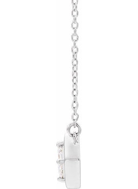 14K White Gold 1/4 CTW Natural Diamond Geometric 16