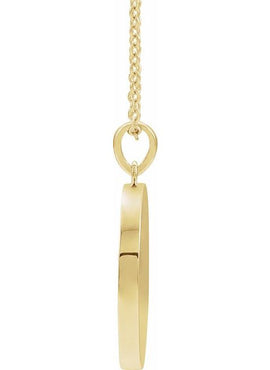 14K White Gold Allah Necklace