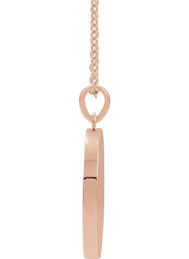 14K White Gold Allah Necklace
