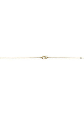 14K White Gold Interlocking Circle Bracelet