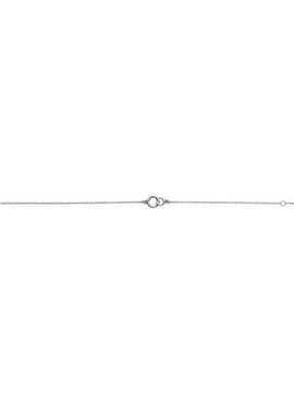 14K White Gold Interlocking Circle Bracelet