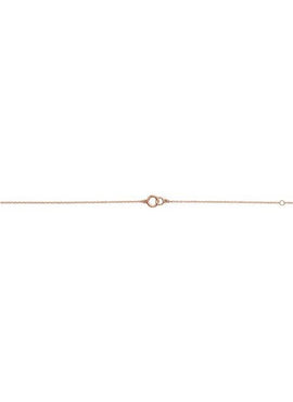 14K White Gold Interlocking Circle Bracelet
