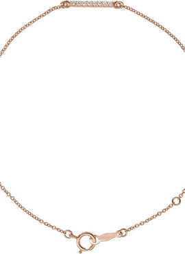 14K White Gold .07 CTW Natural Diamond Bar 6 1/2-71/2