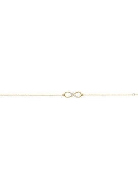 14K White Gold 1/8 CTW Natural Diamond Infinity-Inspired 6 1/2-7 1/2