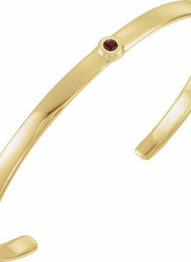 14K White Gold 1/10 CT Natural Diamond Cuff 6