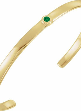 14K White Gold 1/10 CT Natural Diamond Cuff 6
