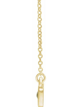 14K White Gold .03 CTW Natural Diamond Heart 16