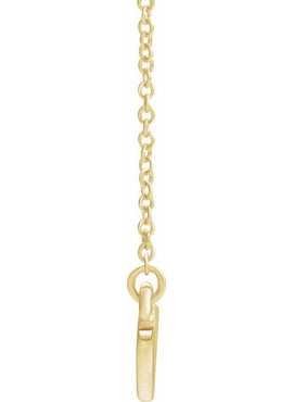 14K White Gold .03 CTW Natural Diamond Heart 16