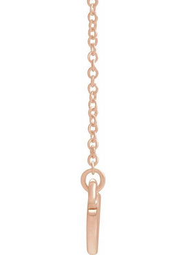 14K White Gold .03 CTW Natural Diamond Heart 16