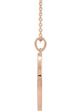 14K White Gold 20.3x18.4 mm Ichthus (Fish) Pendant