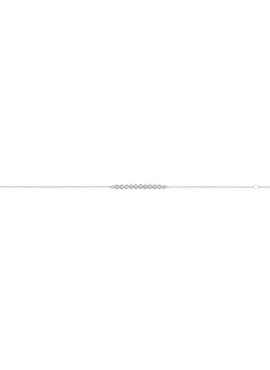 14K White Gold 1/8 CTW Natural Diamond Bar 6 1/2-7 1/2