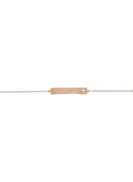 14K White Gold Engravable Pierced Cross Bar 6 1/2-7 1/2