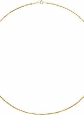 14K Rose Gold Recycled Metal 2.25 mm Curb Chain by the Inch