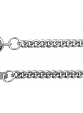 14K Rose Gold Recycled Metal 2.25 mm Curb Chain by the Inch