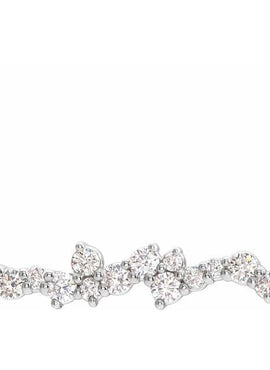 14K White Gold 1/3 CTW Natural Diamond Scattered Bar 16