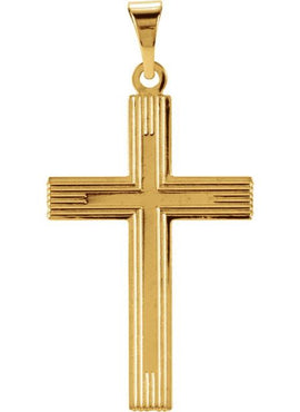 14K Yellow Gold Cross Pendant