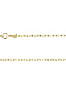 Sterling Silver 1 mm Hollow Bead 24