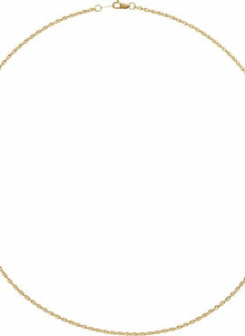10K White Gold 1.75 mm Rope Chain by the Inch