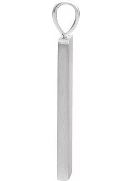 14K White Gold 1/5 CTW Natural Black Diamond Pendant