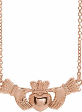 14K White/Yellow Gold Claddagh 16