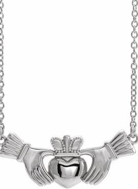 14K White/Yellow Gold Claddagh 16