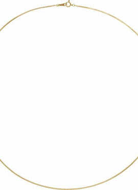 18K Yellow Gold 1 mm Box 16
