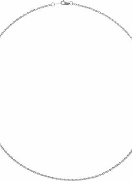 10K White Gold 1.75 mm Rope Chain by the Inch