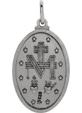 14K Yellow Gold 12x8 mm Oval Miraculous Medal