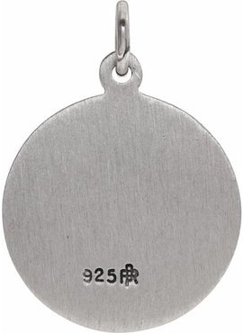 14K Yellow Gold 15 mm Round St. Joseph Medal